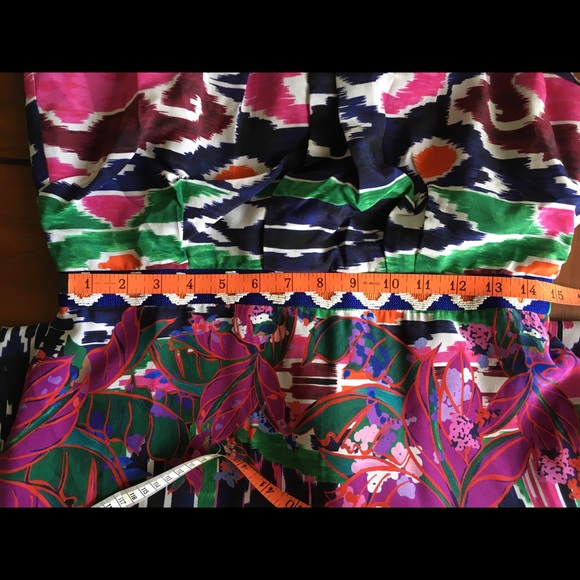 NWT Saloni silk cocktail dress M 10 - Picture 11 of 16